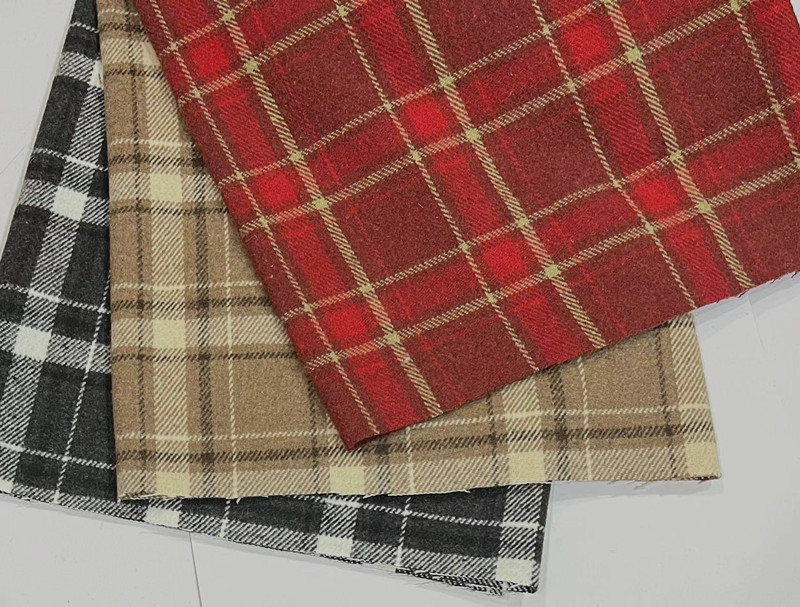 Шершащая ткань с крупным клетчатым узором для верхней одежды, обуви и сумок, поставка Шаосин