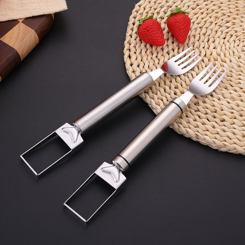 Watermelon Eating Artifact Double-Headed Stainless Steel Fruit Divider Multi-Functional New Melon Divider Watermelon Dicing and Dicing Device