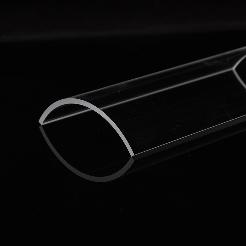 Supply of Quartz Tiles, Transparent Semi-Circular Curved Quartz Glass Sheets, Special-Shaped Non-Standard High-Temperature Quartz Tiles