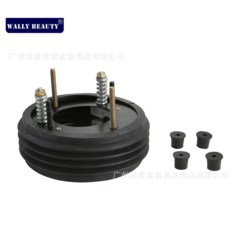 Export shampoo bed seat punching chair accessories link ceramic basin Special swing device with rubber ring adjustable up and down