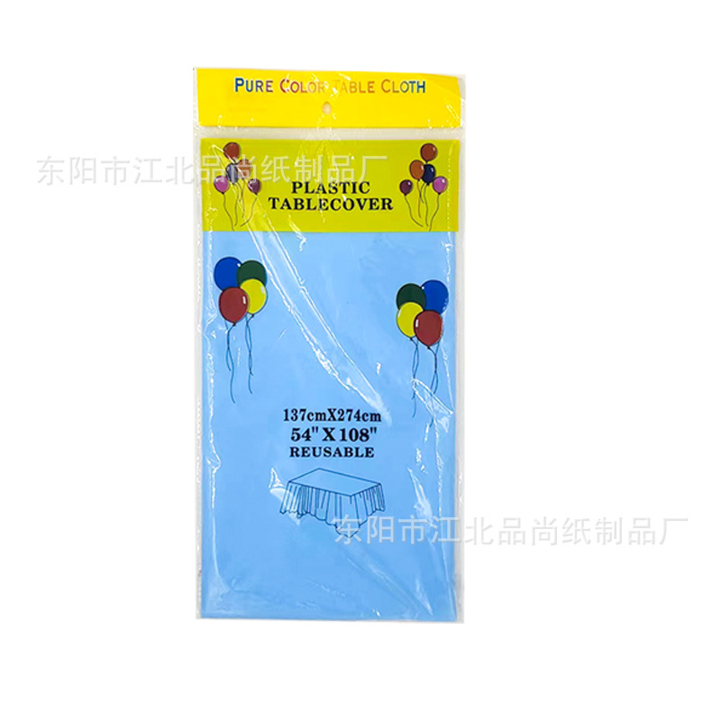 Disposable Tablecloth Birthday Party Decoration Tablecloth PE Plastic Cloth Dessert Table Solid Color Tablecloth Tablecloth for Cross-border