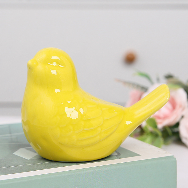 Cute bird decoration simulation jewelry modern minimalist living room study TV cabinet family ceramic decoration decoration