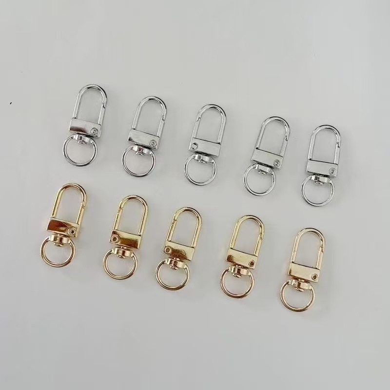 D37Diy металлическая пряжка для двери брелок вращающиеся ювелирные аксессуары U-образная пряжка электропокрытие собачья пряжка аксессуары для багажа оптом