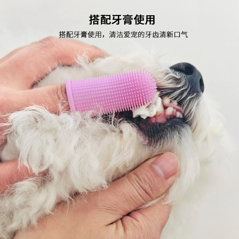 Pet Toothbrush, Dog Toothbrush, Cat and Dog Finger Toothbrush, Silicone Finger Set, Cat Toothbrush, Pet Disposable Toothbrush