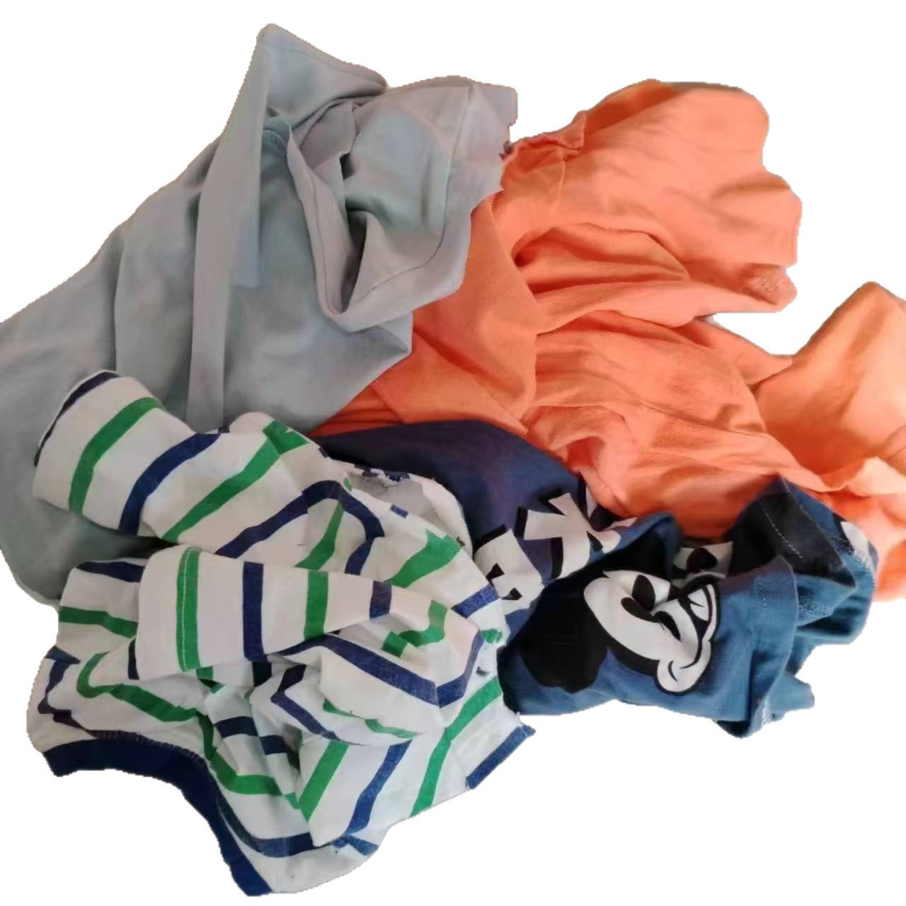 Wholesale In-Stock Industrial Ship Cotton Rags, Mixed Colors, Old Clothes, Machine Wiping Cloths, Oil-Absorbing and Water-Absorbing Cloths, Strong Absorbency
