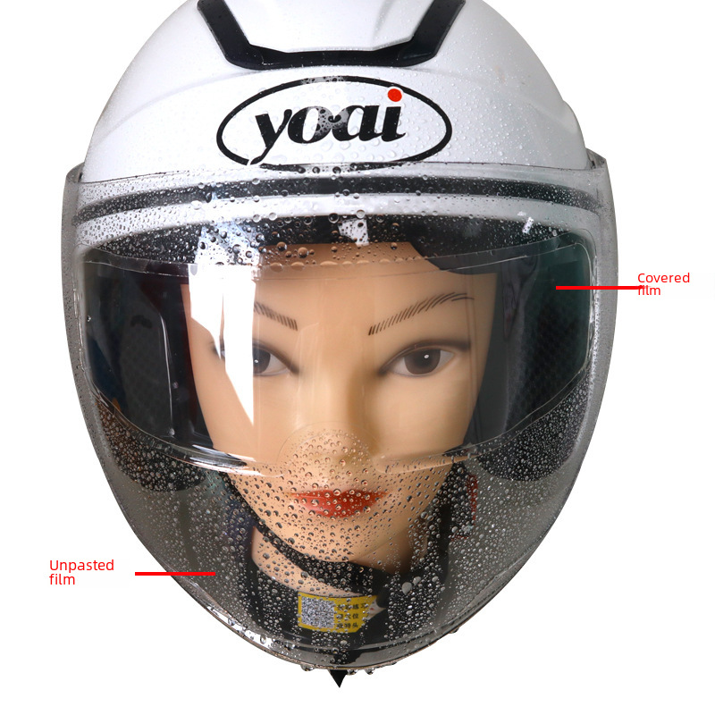 Helmet Anti-fog Film Motorcycle Helmet Rain-proof Anti-fog Film Electric Vehicle Helmet Rain-proof Anti-fog Film Helmet Rain-proof Film