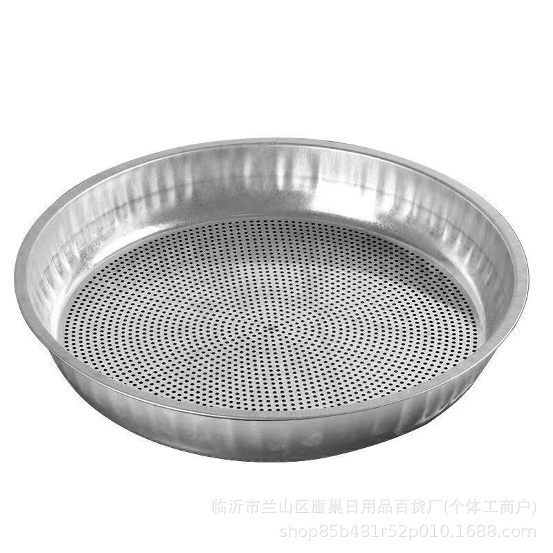 52cm Large Iron Sieve for Filtering Sand and Gravel, Fine Mesh Sieve for Grains, Soil, Planting, Chestnuts, Steel Wire Mesh Sieve for Sand and Gravel