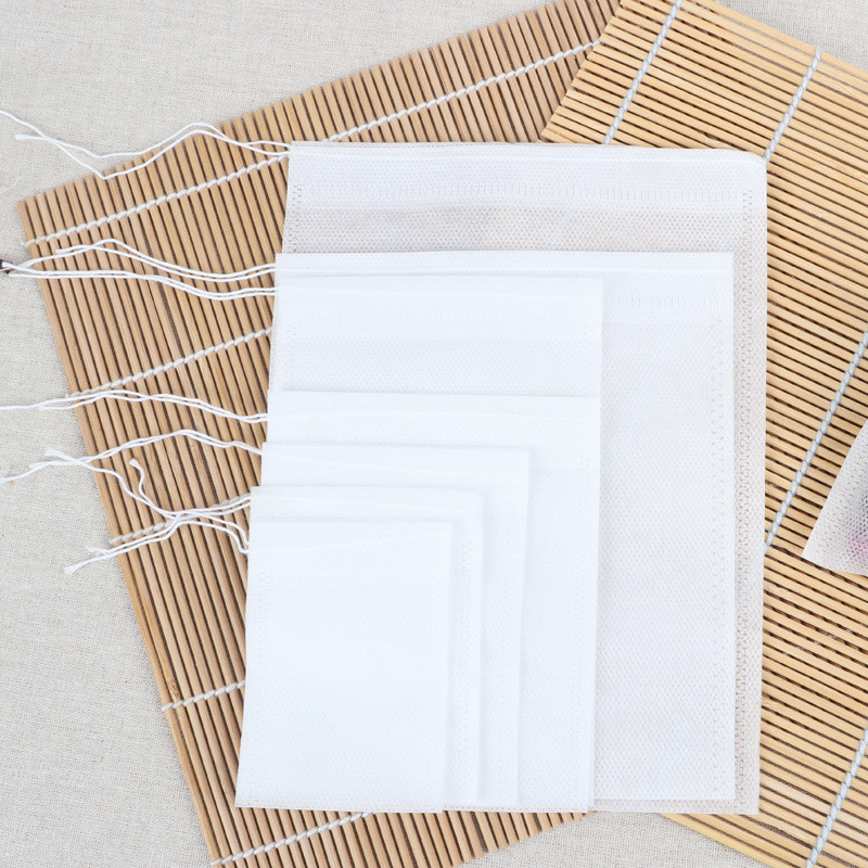 Dragon Boat Festival Non-Woven Filter Bag with Drawstring for Decoction, Tea Bag, Traditional Chinese Medicine Powder Inner Bag, Sachet Liner