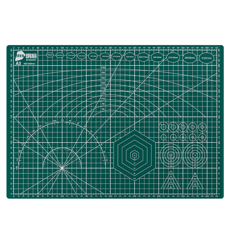 Ming pick cutting plate wholesale A4A3A2 double-sided anti-cutting green plate table mat engraving plate suit manual
