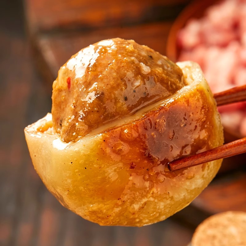 [20 Pieces] Haizangmen Ding Beef Patties with Thick Meat and Thin Skin, Breakfast with Large Meat Filling, Instant Old Beijing Specialty Food