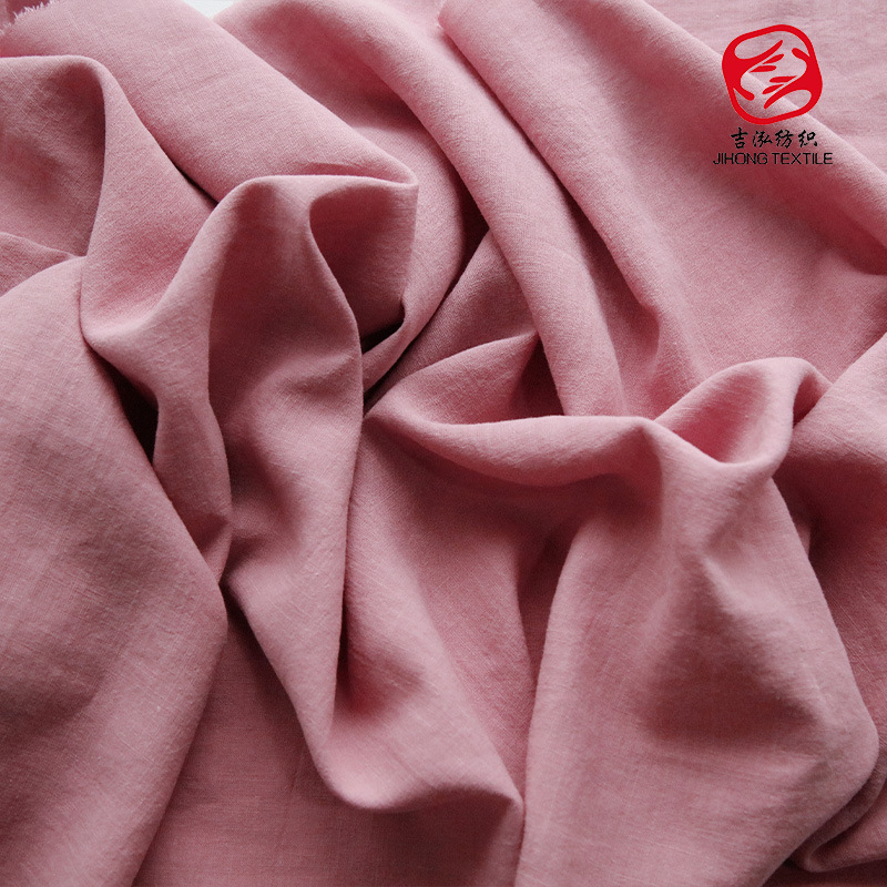 Tencel ramie fabric 160g plain shirt Tencel fabric sand wash linen dress pants ramie fabric