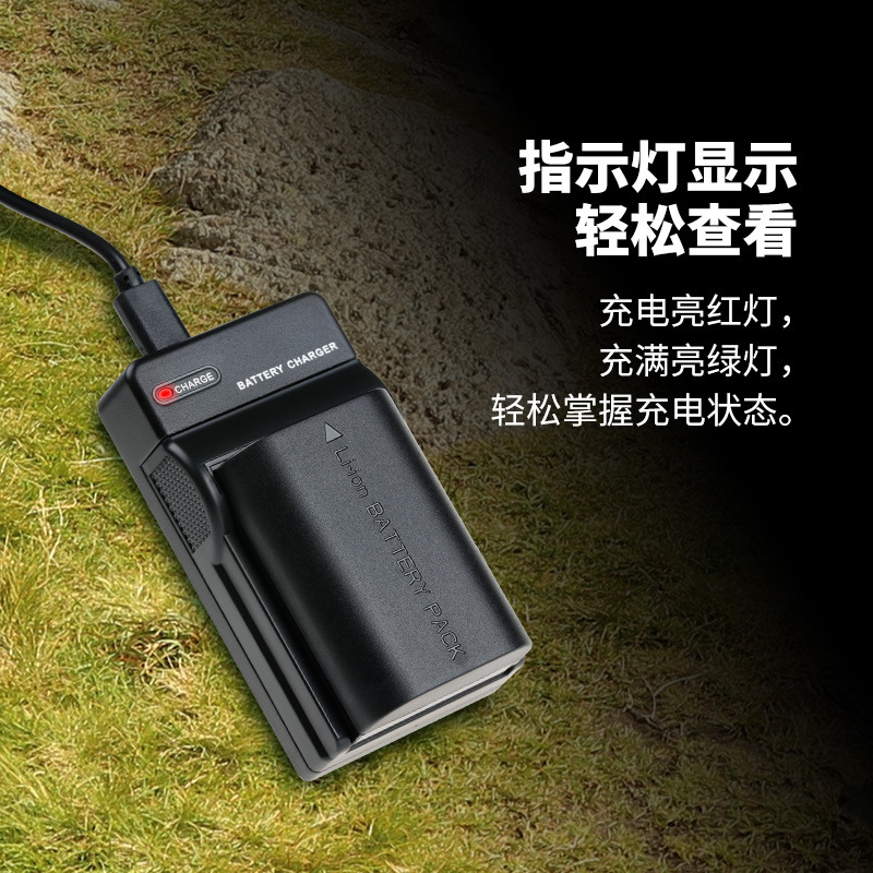 Fengbiao Lp-E6 Battery Charger 5D2 5D3 5Ds 6D 6D2 7D Suitable for Canon Camera USB Stand Charger