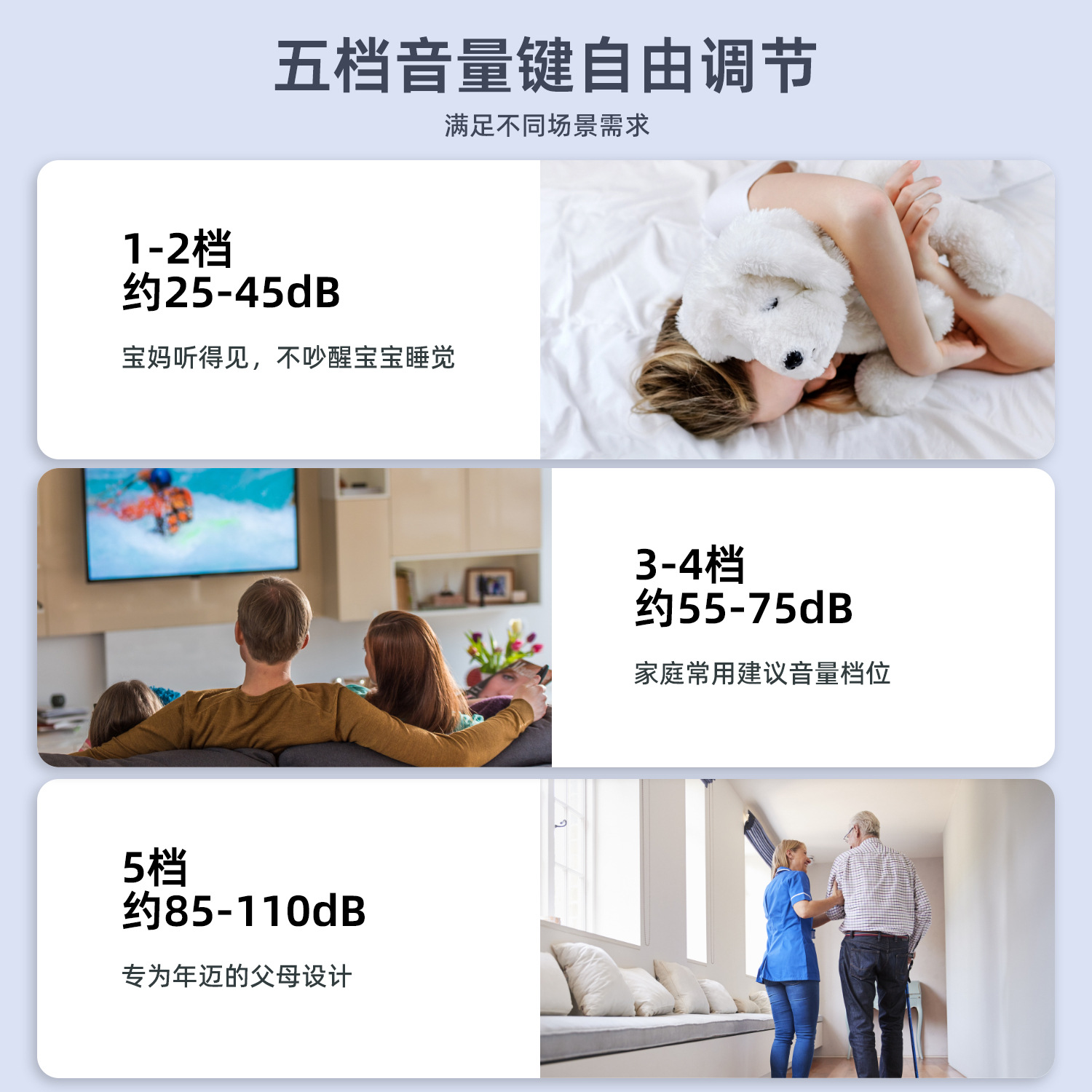 Factory direct high-end household wireless doorbell AC digital music doorbell ultra-long distance remote control doorbell cross-border