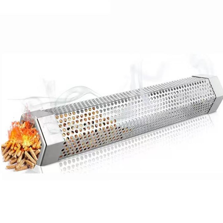 The Factory Produces 304 Stainless Steel Smoking Pipes That Are Suitable for Any Grill or Smoker, Both Hot and Cold