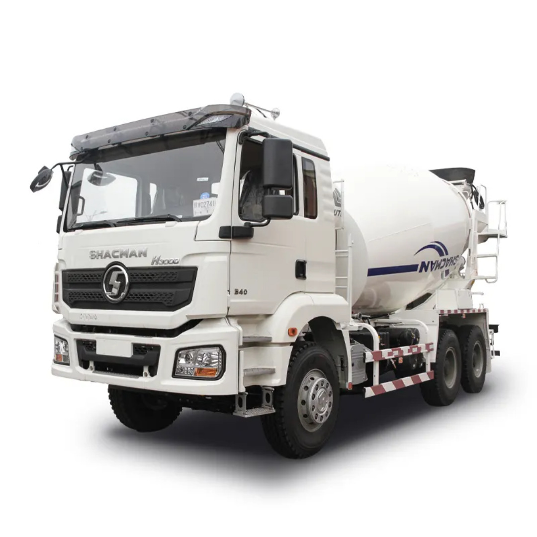Shaanxi Automobile Shacman 12-Cubic Meter and 14-Cubic Meter Concrete Mixer Truck Exported Directly from Shaanxi Automobile Concrete Mixer Tank Factory