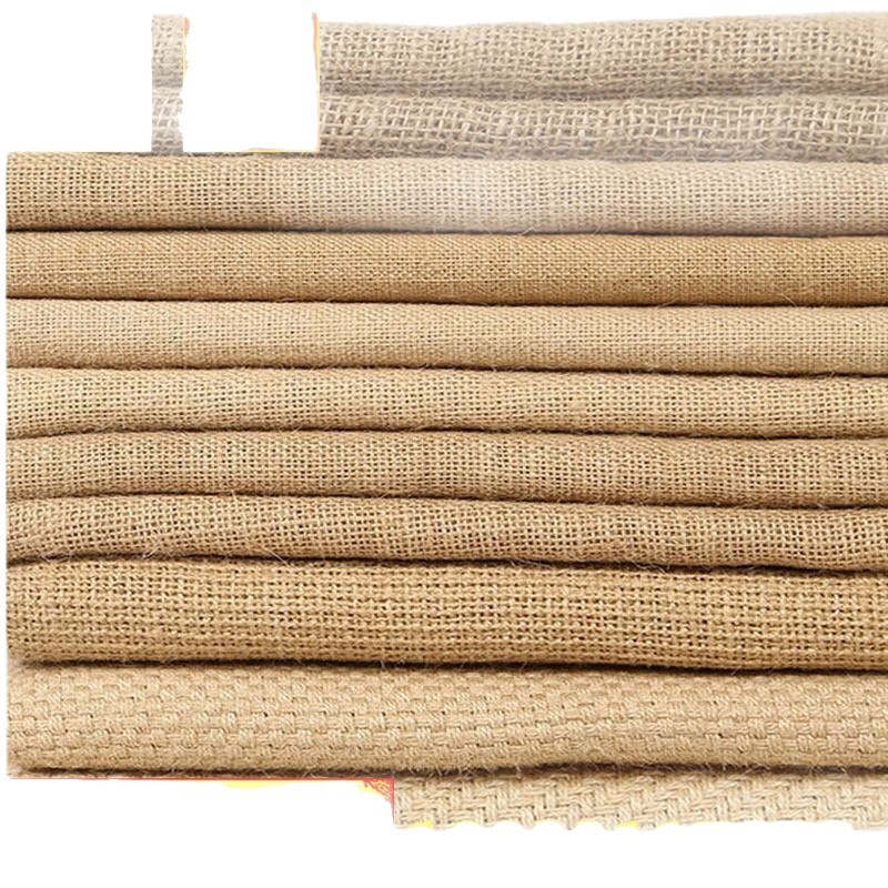 Jute Fabric 35 # 40 # 45 # 50 # 60 # Laminated Jute Fabric for Decorating Handbags and Boxes