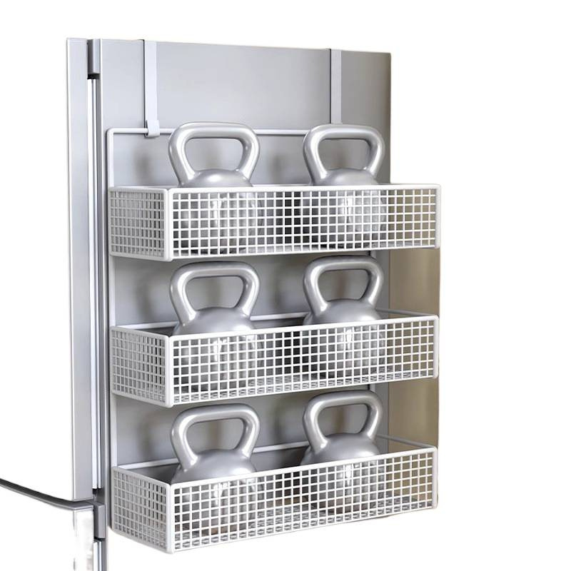 Refrigerator Rack Side Hanging Rack Kitchen Supplies Multi-Layer Fresh-Keeping Bag Seasoning Sandwich Multi-Functional Household Storage Rack