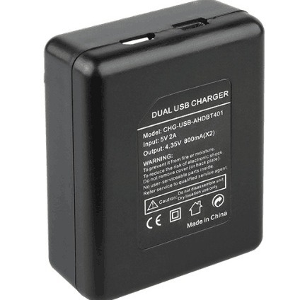 Factory Direct 401 dual charge for GoPro AHDBT-401 battery Hero 4 camera