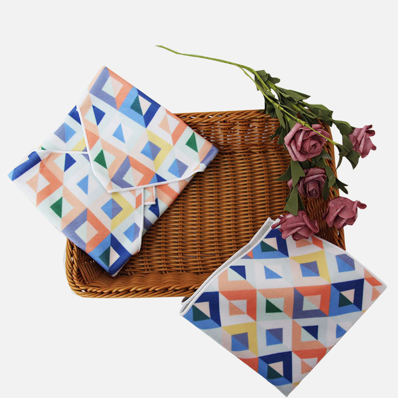 Towel Factory Manufacturer Wholesale Digital Heat Transfer Printing Pattern Customized Self-Adhesive Cloth Hundred Patch Magic Cloth