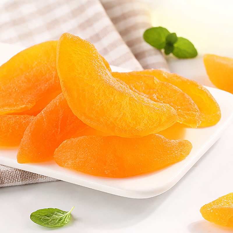 Herbal flavor dried yellow peach 60g box gauge 130 packaging casual snack dried fruit peach candied fruit retail wholesale small packaging