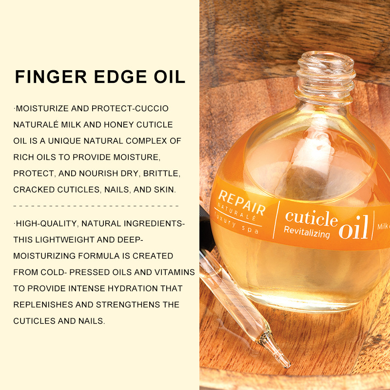 Cross-Border Customized Nail Cuticle Oil Nail Cuticle Oil Anti-Hangnail Honey Milk Flavor Oem Processing