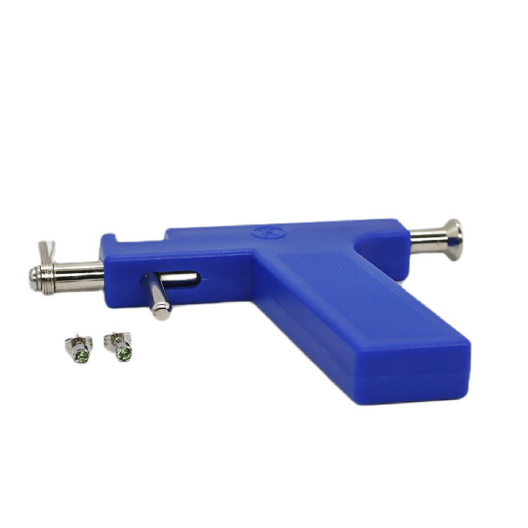 Factory direct supply stainless steel 316 medical ear piercing earrings a variety of rhinestone color butterfly buckle ear piercing gun