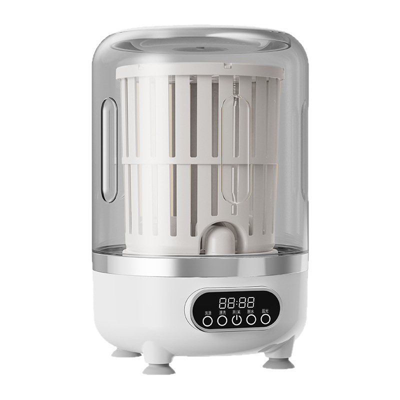 Mini Turbine Washing Machine, Underwear Laundry Cup, Integrated Washing and Drying, Small Rechargeable Portable Washing Machine for Washing Socks and Underwear