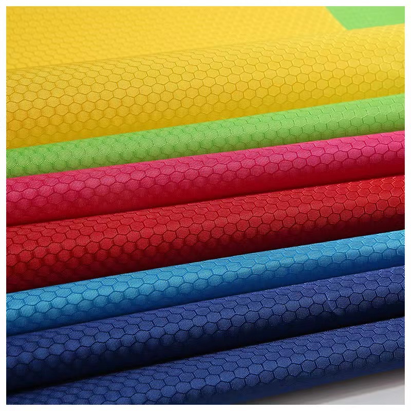 Small Football Waterproof PU Football Climbing Bag Tote Fabric Oxford Cloth Hexagon Diamond Plaid Honeycomb Cloth
