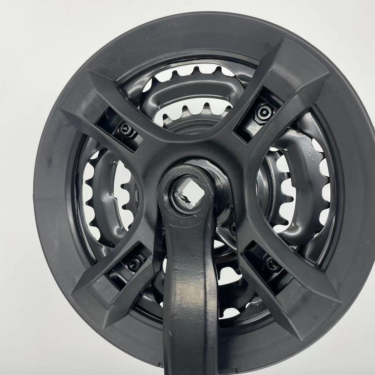 Bicycle Tooth Plate Protective Cover Thickened Roulette Plate Cover 4 Holes 42 Tooth Mountain Bike Plastic Block Cover