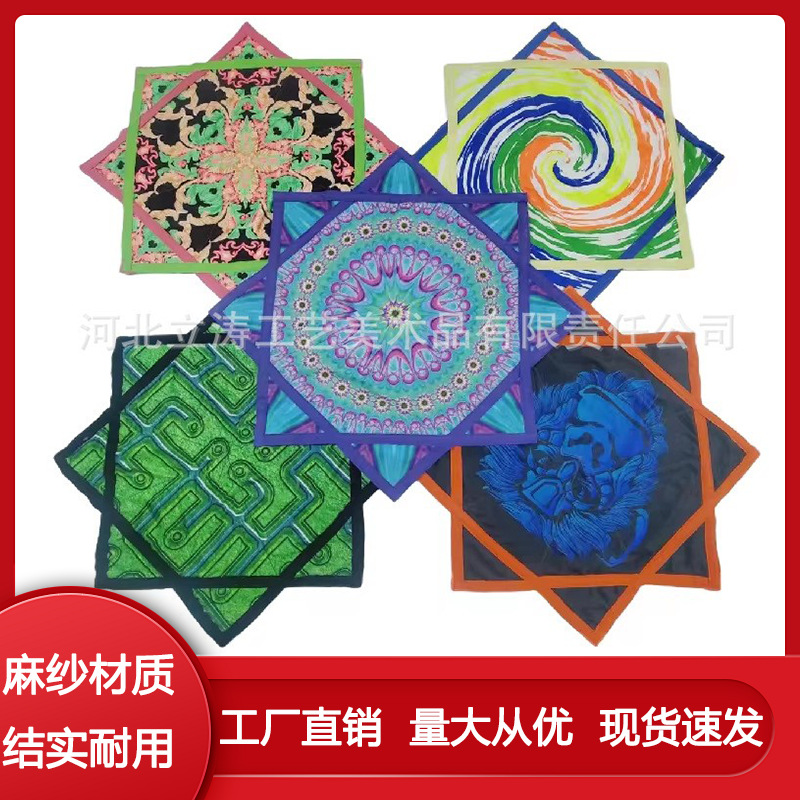 Изготовленный на заказ танцевальный платок, дизайн, трансграничный танцевальный платок, печать на иностранной торговле, двусторонний, карнавальный платок