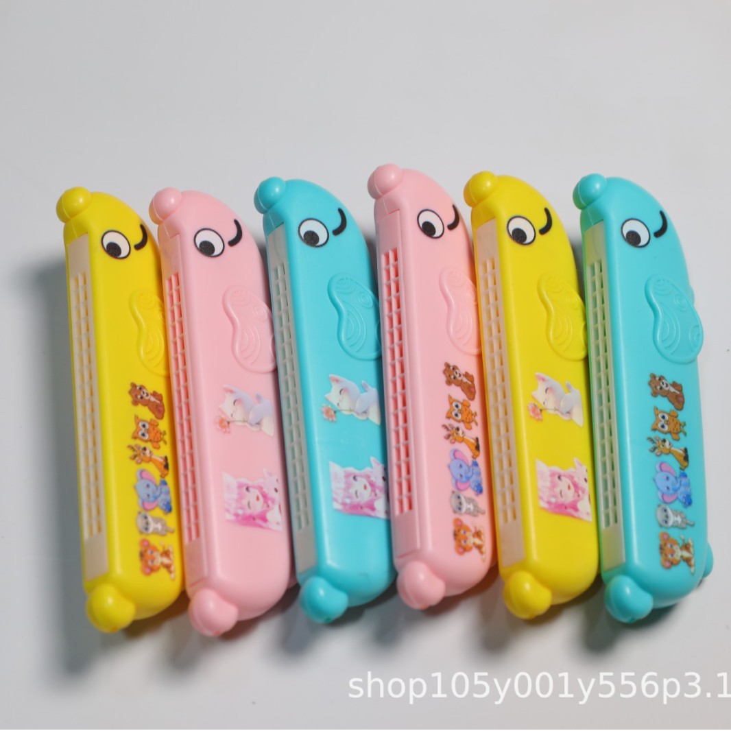 Детская мультяшная губная гармошка 16-нотный орган музыкальная игрушка дуновение игрушка моющаяся раннее обучение дыханию для детей