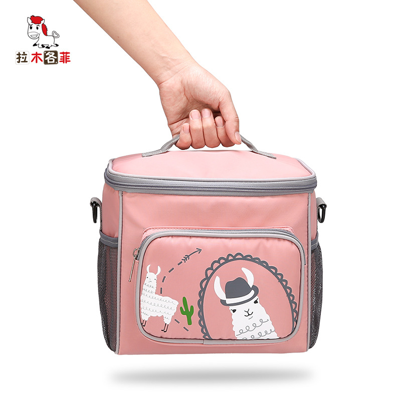 Обработка и настройка портативных утепленных сумок для ланча, сумок для пикника на барбекю, сумок для доставки еды, утепленных сумок