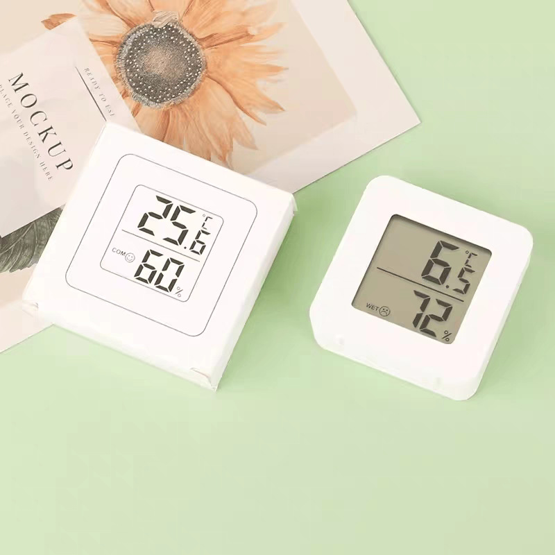 High-Precision Digital Indoor Temperature and Humidity Sensor Mini Thermometer for Baby Room with High-Precision Dry and Wet Display Detection