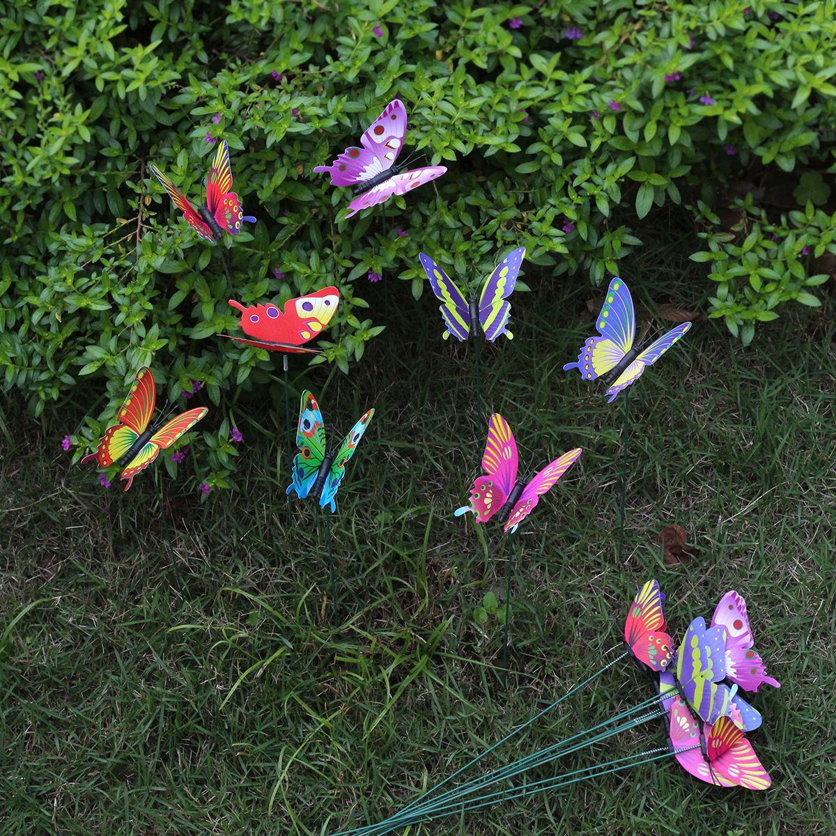 Simulation insert butterfly mixed color single-layer three-dimensional insert Butterfly 3D three-dimensional gardening creative with decorative materials