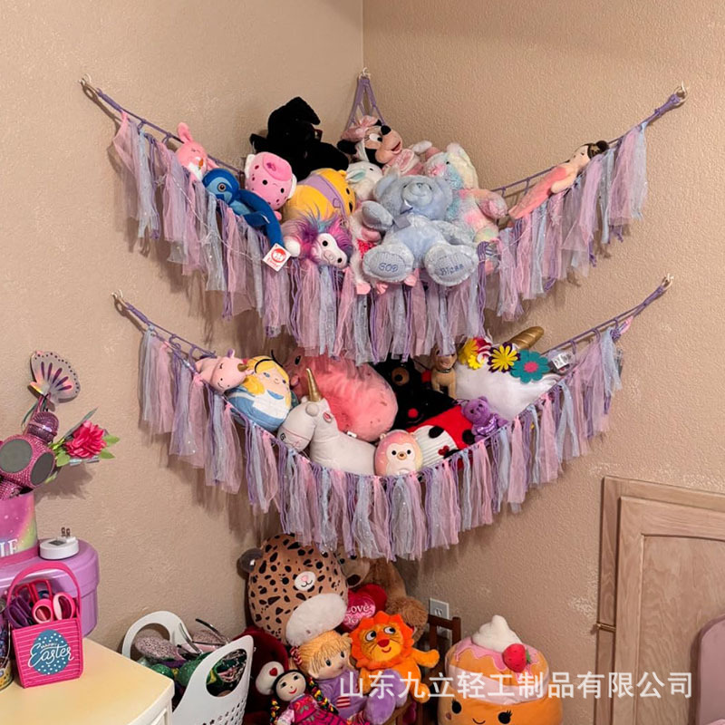 Популярная игрушка Сетчатый мешок для хранения игрушек Гамак для игрушек Уголок спальни