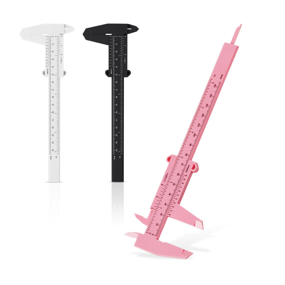 Прямые поставки вспомогательной линейки для бровей золотого пропорционального размера 150 мм пластиковый штангенциркуль