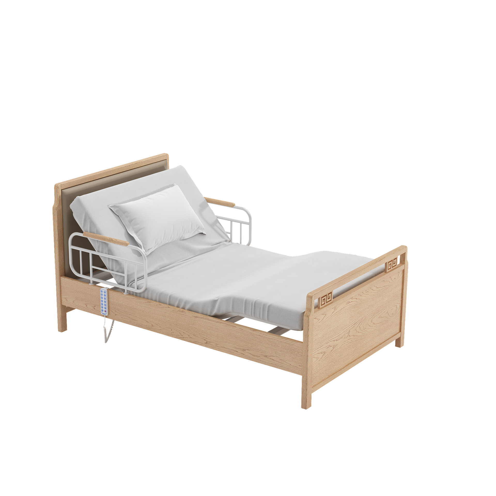 Nursing Home Elderly Care Bed Suitable for Aging Furniture Health Care Center Solid Wood Electric Multi-Brain Care Bed