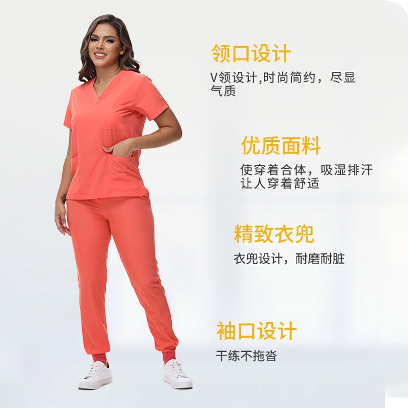 Ready-Made Scrub Suits for Medical Staff, Scrub Suits for Medical Aesthetics, Dental Nurses, Surgical Workwear, Quick-Drying Scrub Suits