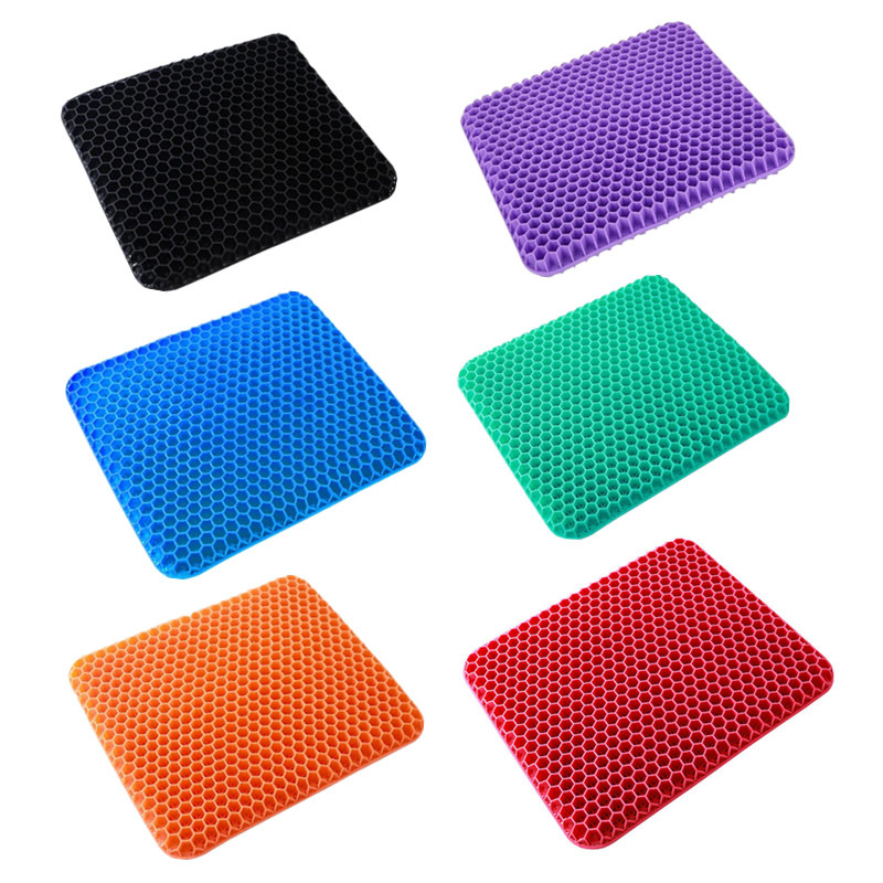 Wholesale Summer Ice Cushion Japanese Honeycomb Gel Cushion Office Sedentary Silicone Butt Cushion Car Cooling Seat Cushion