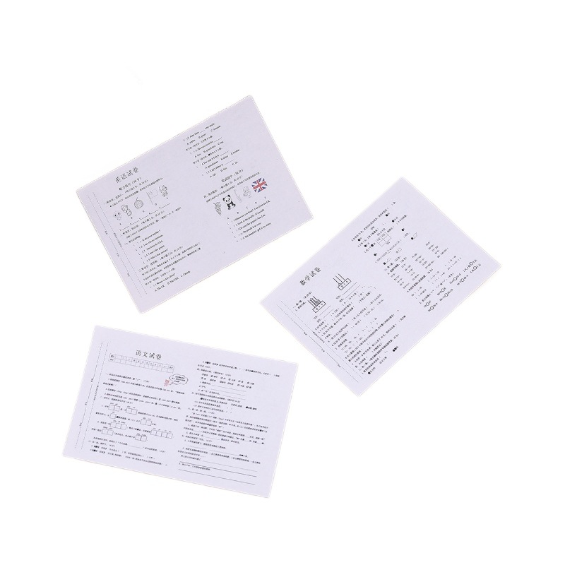 Miniature mini simulation test paper Dollhouse doll house classroom life scene pocket diy ornaments