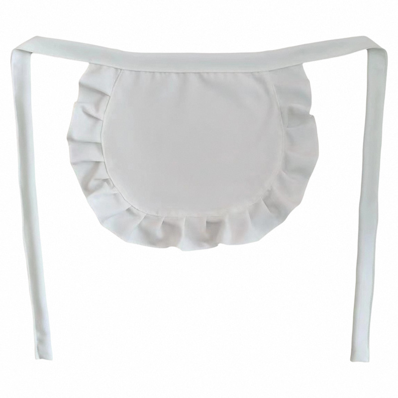 Maid Apron, Cute Princess-Style Apron, Soft Girl Lolita Daily Bib, Cross-Border Little Chef Apron