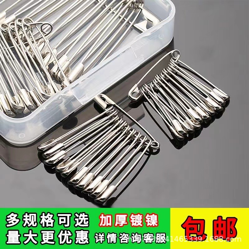 Прямые продажи с завода, булавки безопасности, оцинкованные, многоразмерные, металлические булавки для одежды