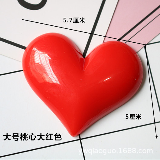 DIY Resin Accessories Large, Medium and Small Heart Peach Heart Mobile Phone Case DIY Material DIY Refrigerator Magnet Accessories