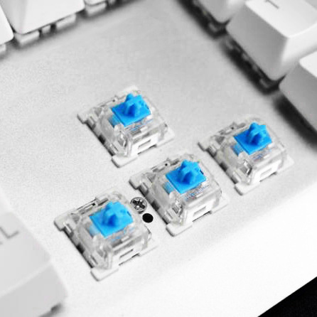 Mechanical Keyboard Green Axis Can Be DIY with Various Gram Weight Axis 150g, 300g, Etc. and Various Color Matching Axis Body