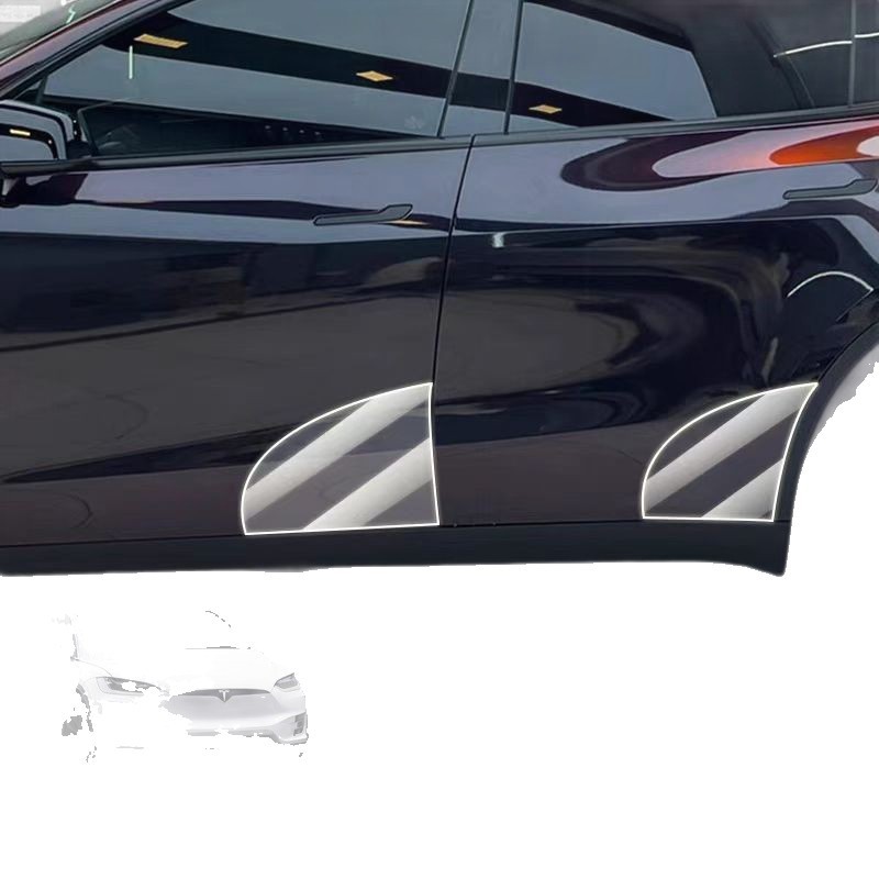 Suitable for Tesla Model3/Modely Rear Door Protective Film Door Film Tpu Triangular Paint Rear Door Protective Film