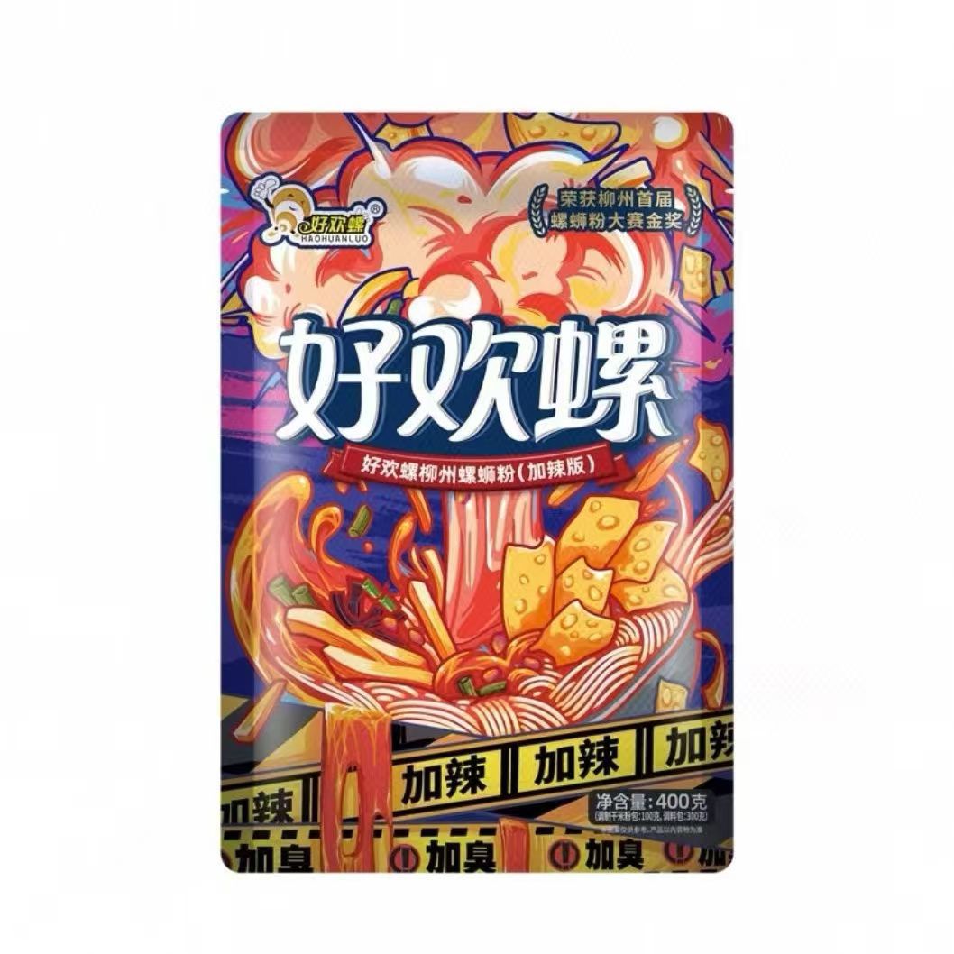 Good Huan snail snail powder plus spicy and smelly 400g good joy authentic Guangxi Liuzhou specialty rice noodle sour and spicy powder wholesale