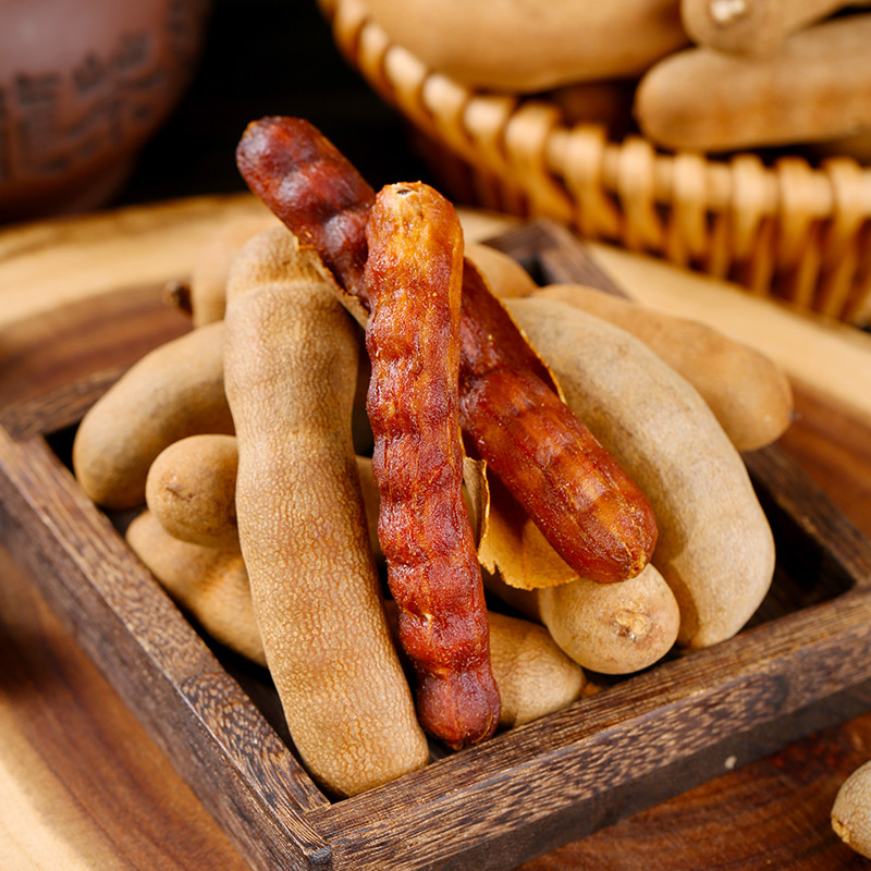 On behalf of the sweet and sour horn Yunnan specialty tamarind fruit dried snack bag 500g preserved fruit fresh big sweet and sour horn
