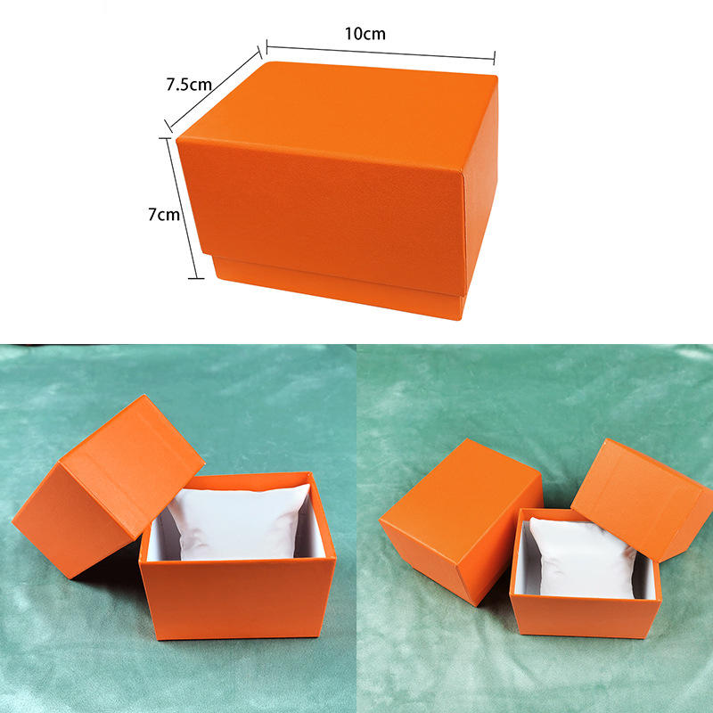 Collection watch box wholesale multi-style shape PU heaven and earth cover watch flip lining small pillow watch box