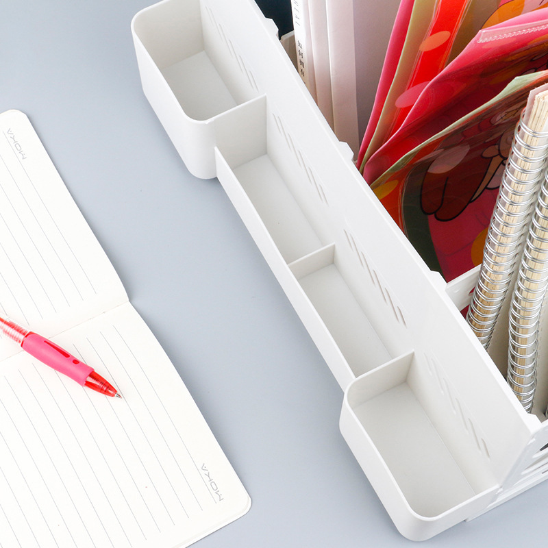 Japanese-style file storage box creative simple multi-functional office desktop storage box Student Book file rack