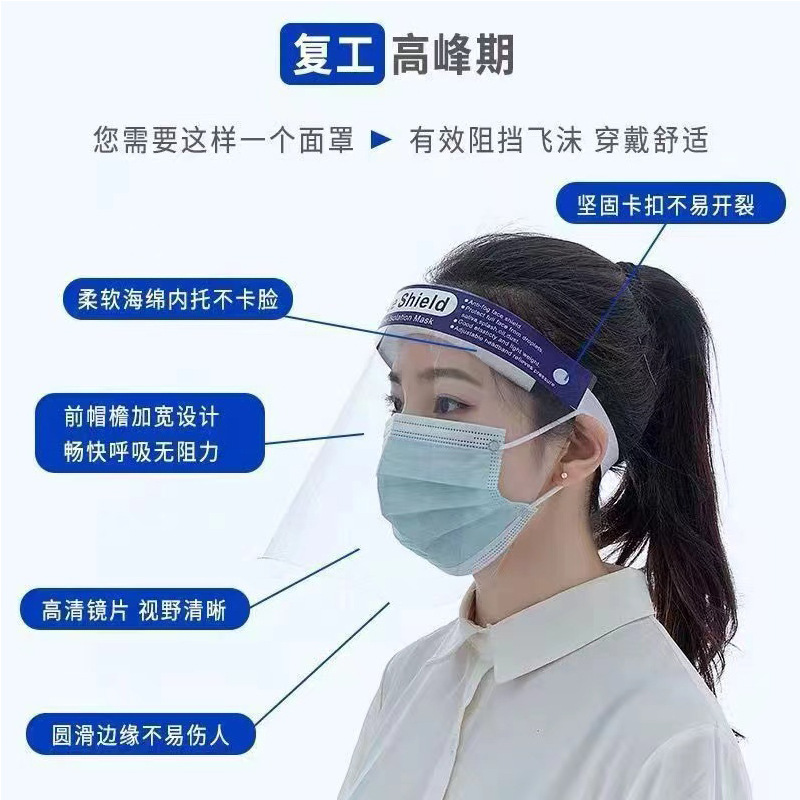Isolation screen medical isolation mask medical care special full transparent dust and epidemic prevention dust mask manufacturers wholesale